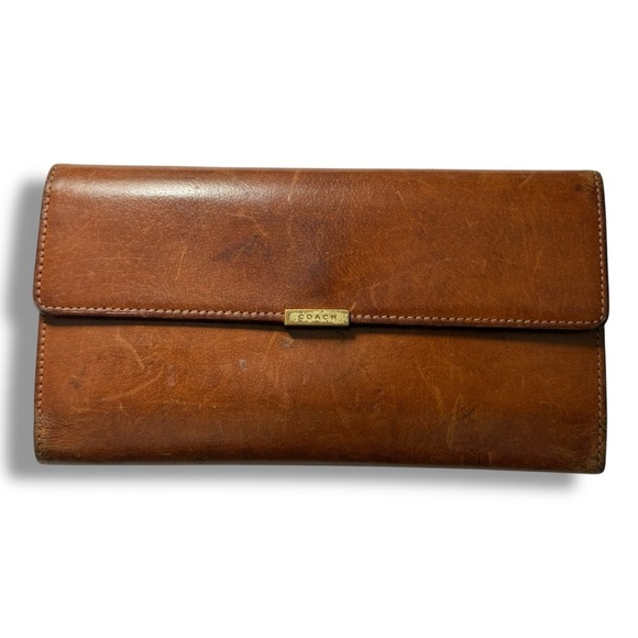 Coach Brown Leather Wallet - Picture 1 of 8